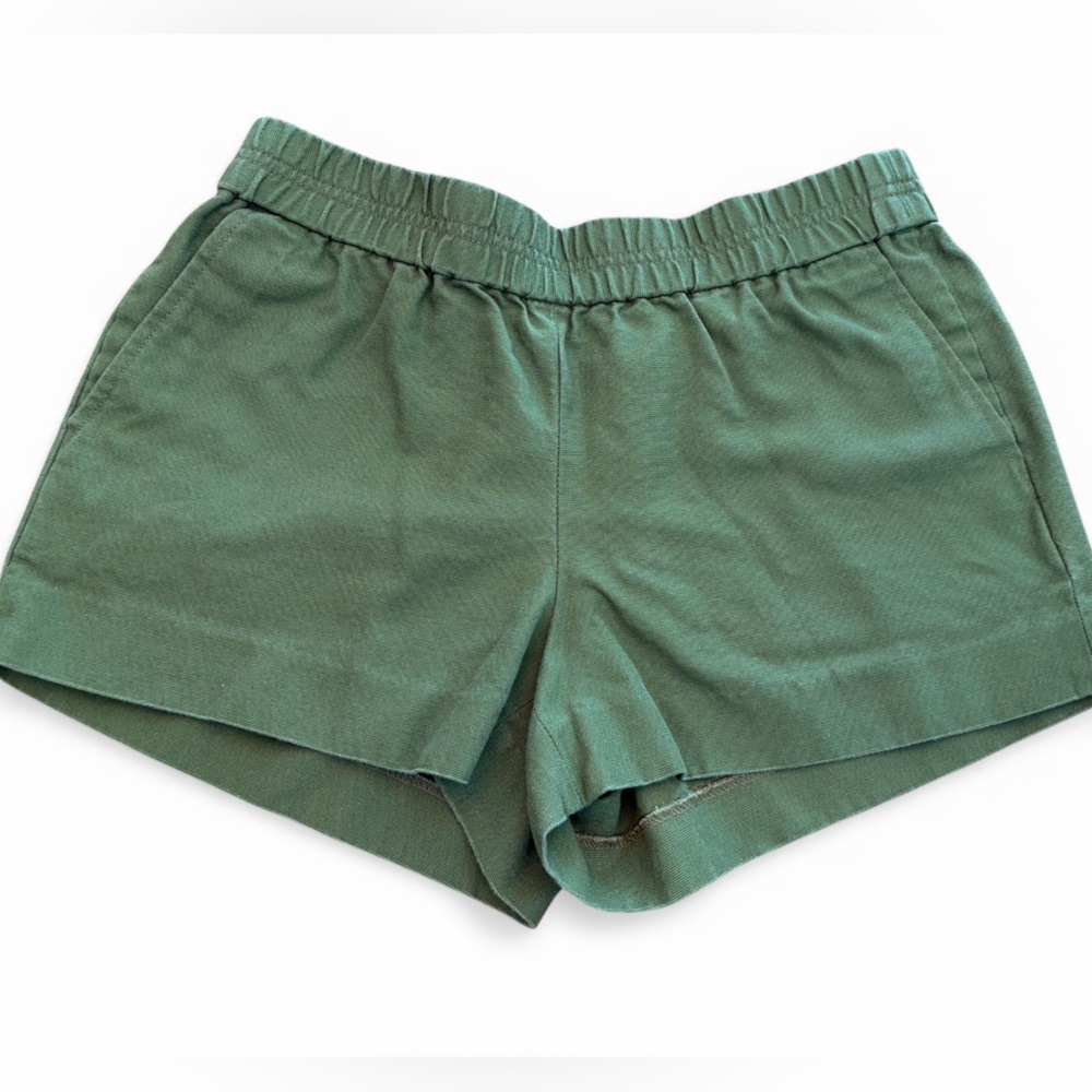 J. Crew Olive Green Elastic Waist Shorts